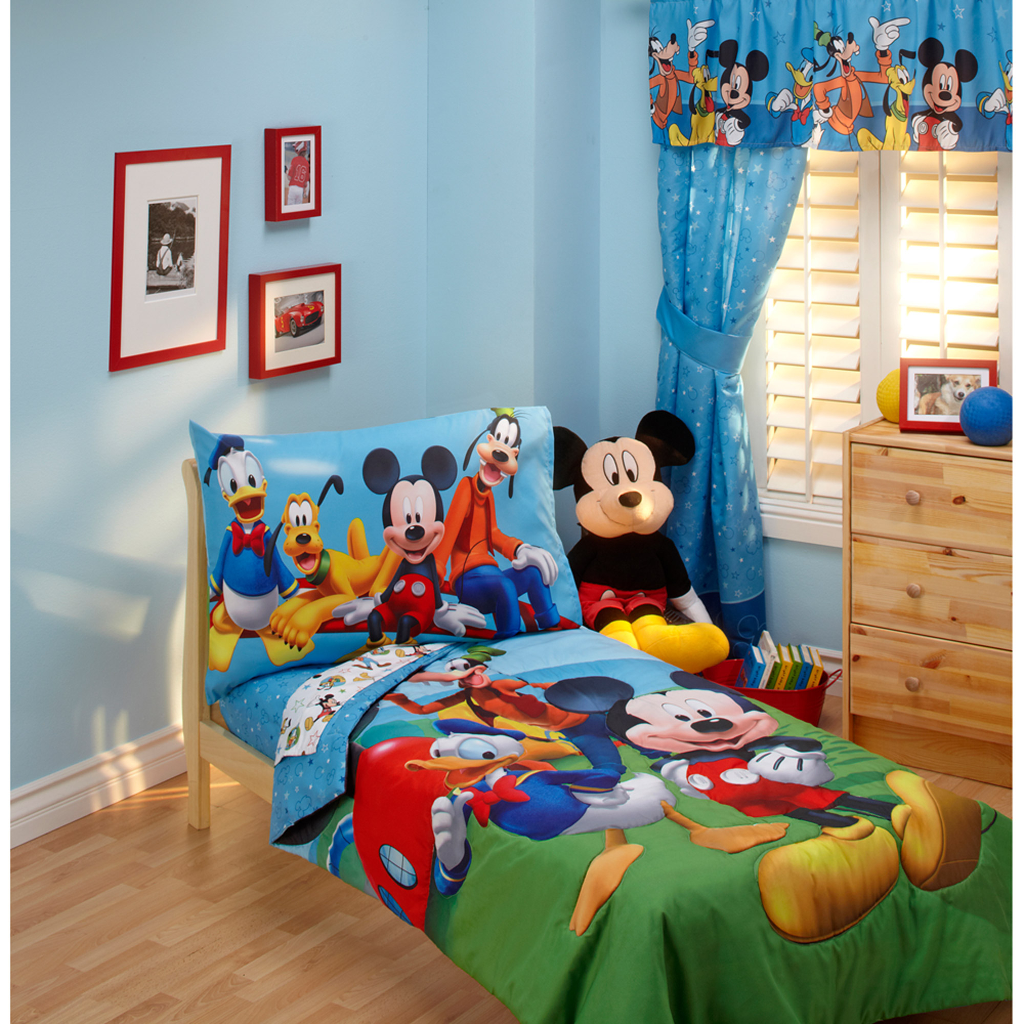Disney Mickey Mouse Toddler Bedding Set Comforter Sheets Pillow Case Lot 