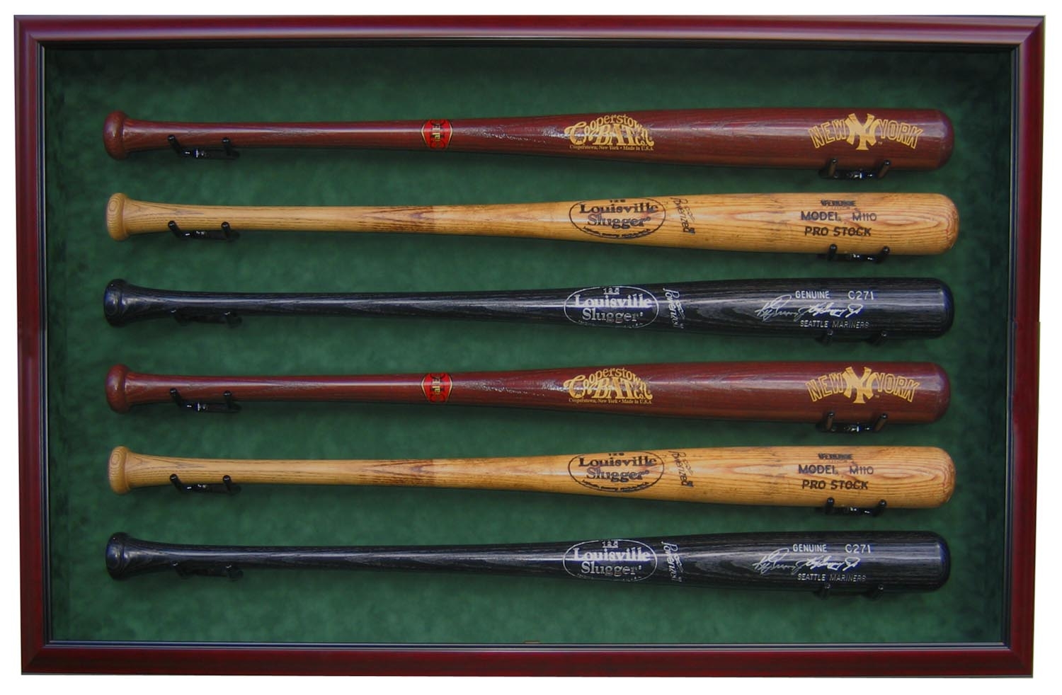 Display Cases - Baseball Bats - 2 to 16 Bats