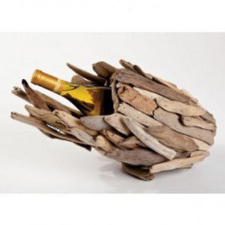 Driftwood Single Wine Bottle Holder