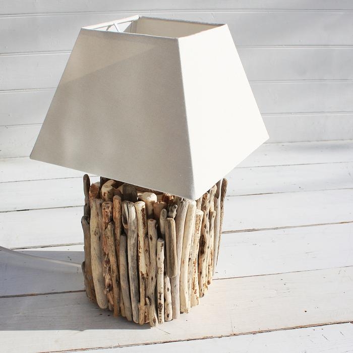 driftwood lamps coastal lighting