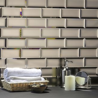 Echo 3 x 6 Glass Peel & Stick Subway Tile