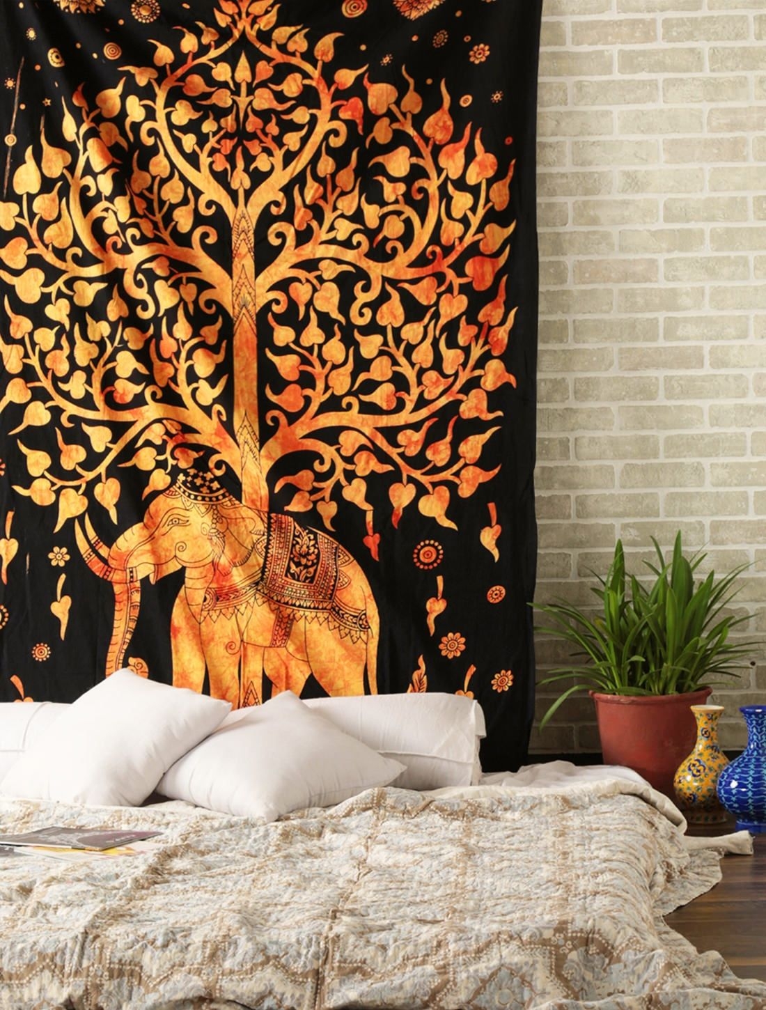 Elephant Tapestry | Tree Of Life Tapestry| Hippie Mandala ...