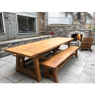 Farmhouse Table & Benches - The Wood Whisperer Guild