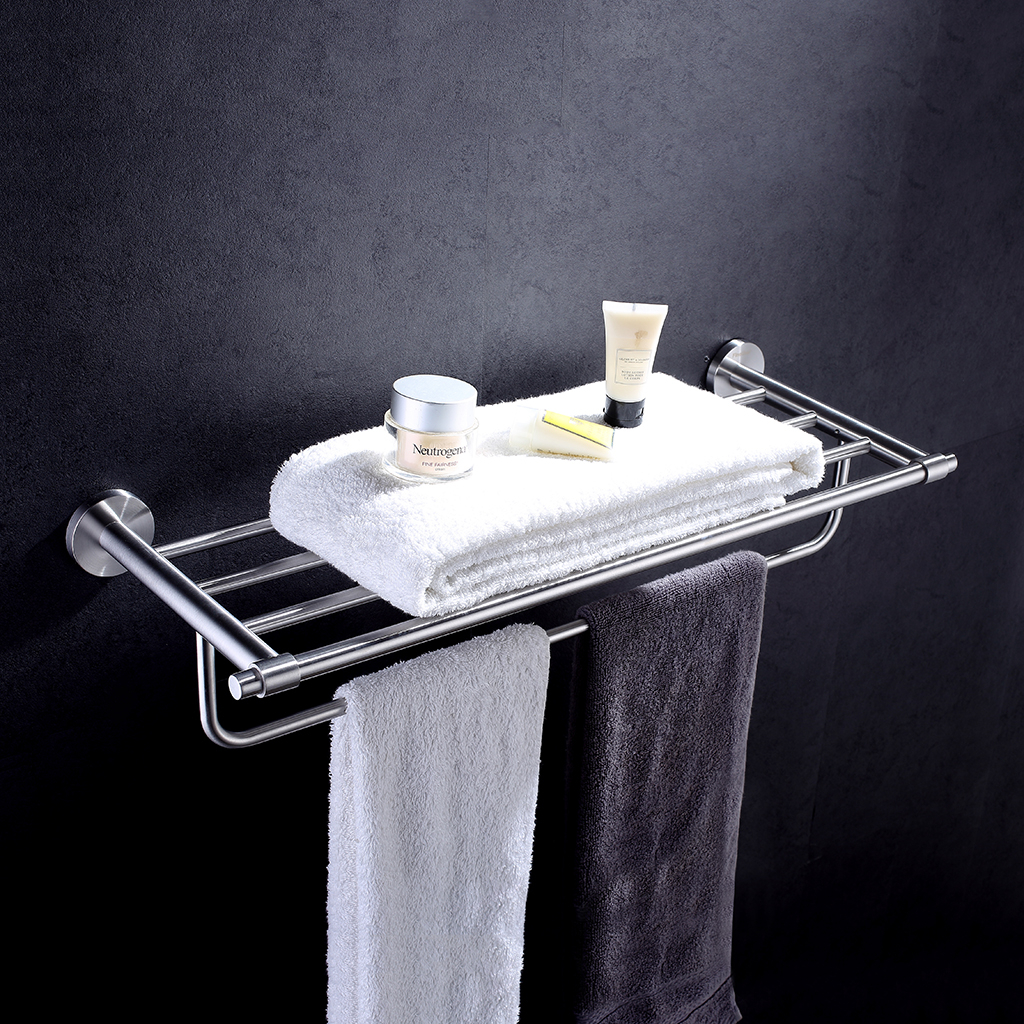 Finether Towel Rack Bathroom Towel Shelf Stainless Steel ...