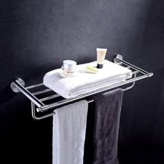 Finether Towel Rack Bathroom Towel Shelf Stainless Steel ...