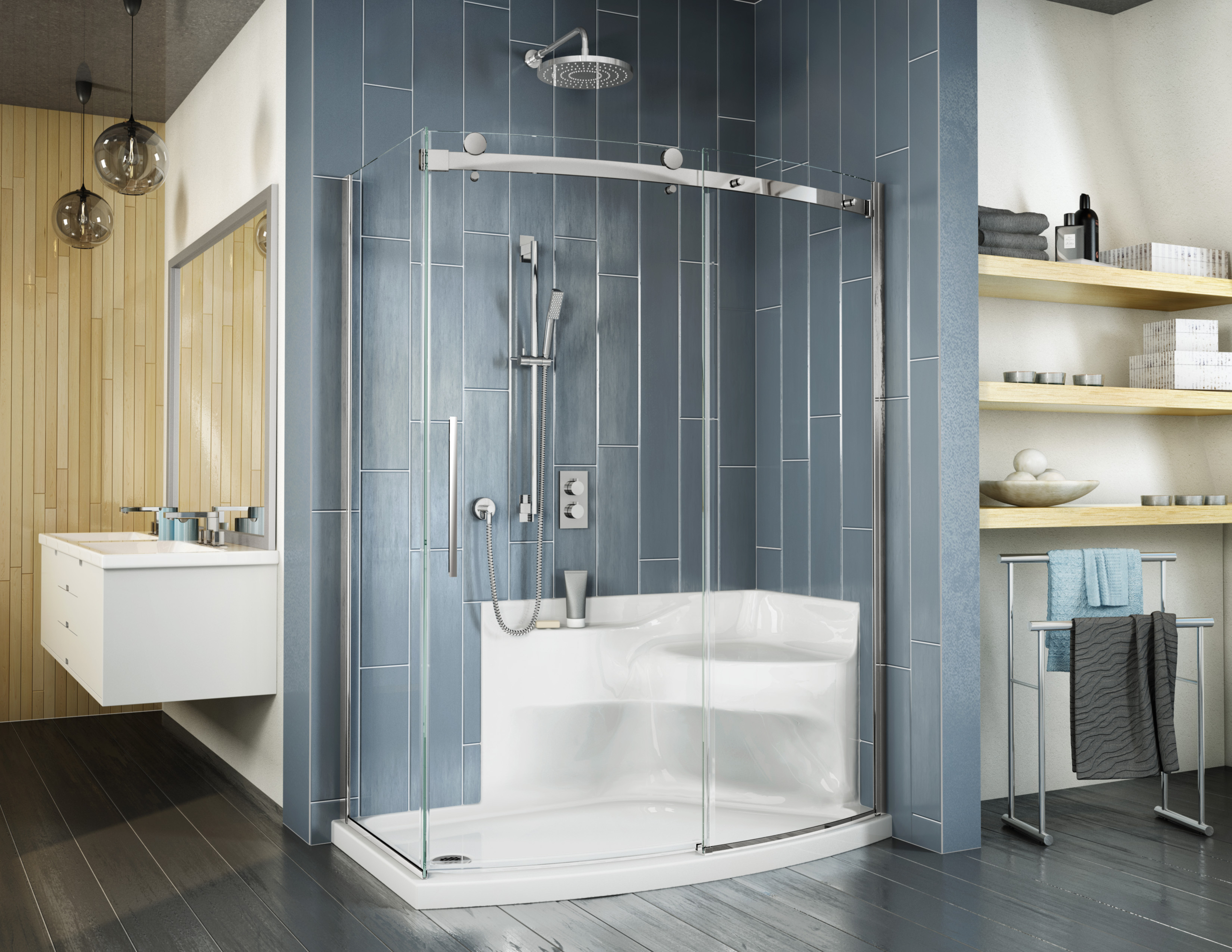 FLEURCO INTRODUCES THE SHOWER BASE WITH SEAT ‘’KARINA’’ | KBIS