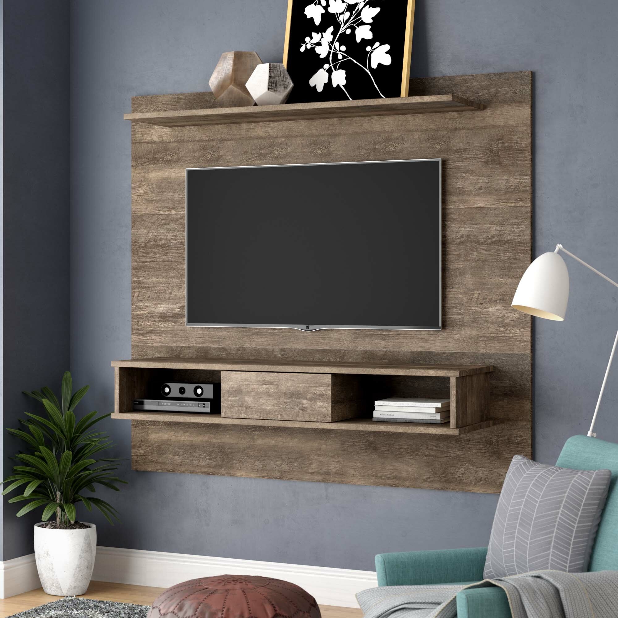 Wall mount online entertainment shelf