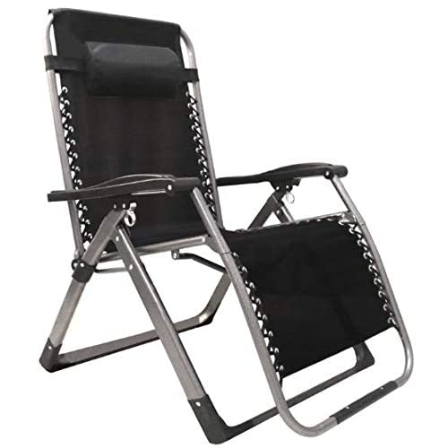 Heavy Duty Portable Adjustable Steel Mesh Zero Gravity Lounge Beach Chair Patio 