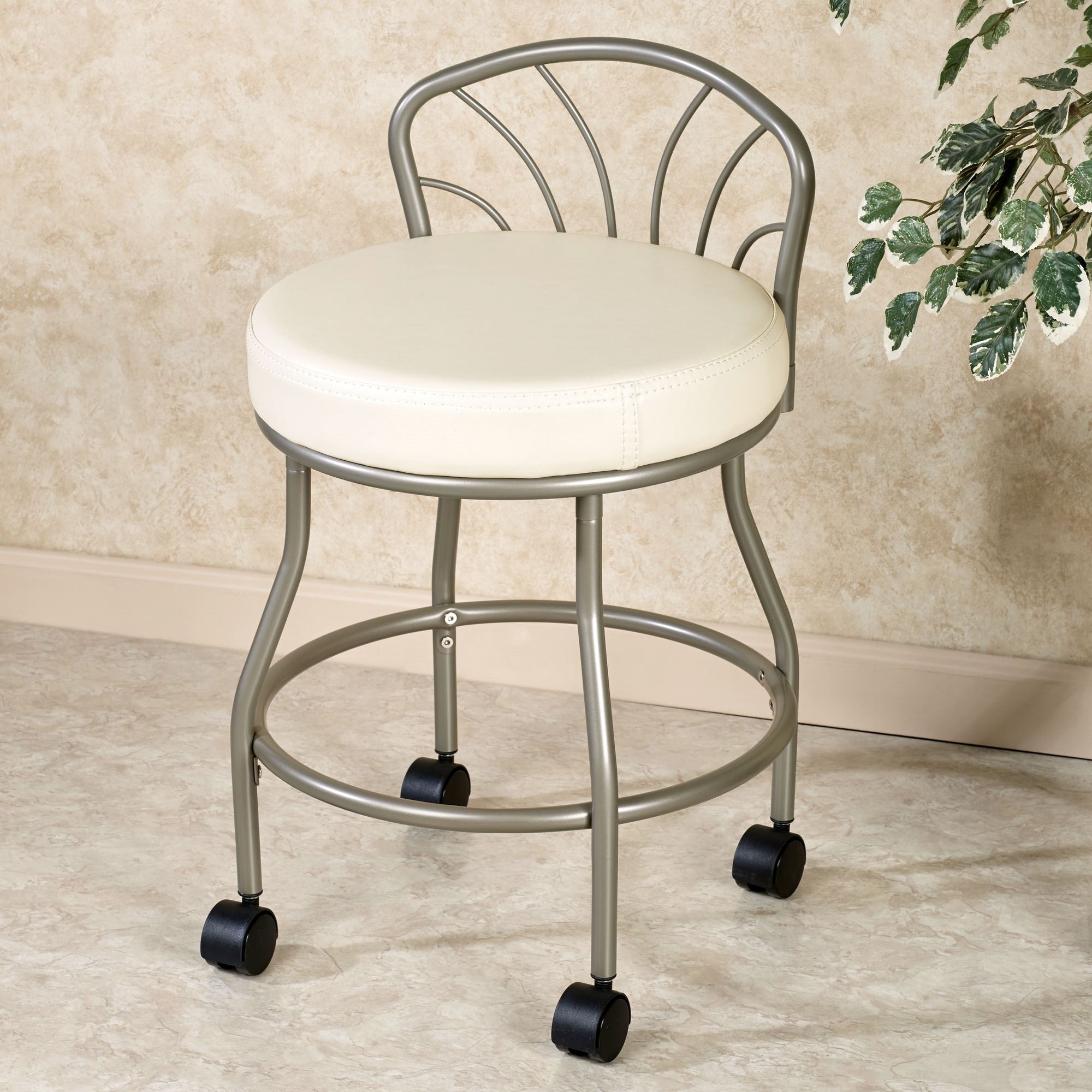 Vanity Chair With Wheels You Ll Love In, Makeup Vanity Chair With Wheels