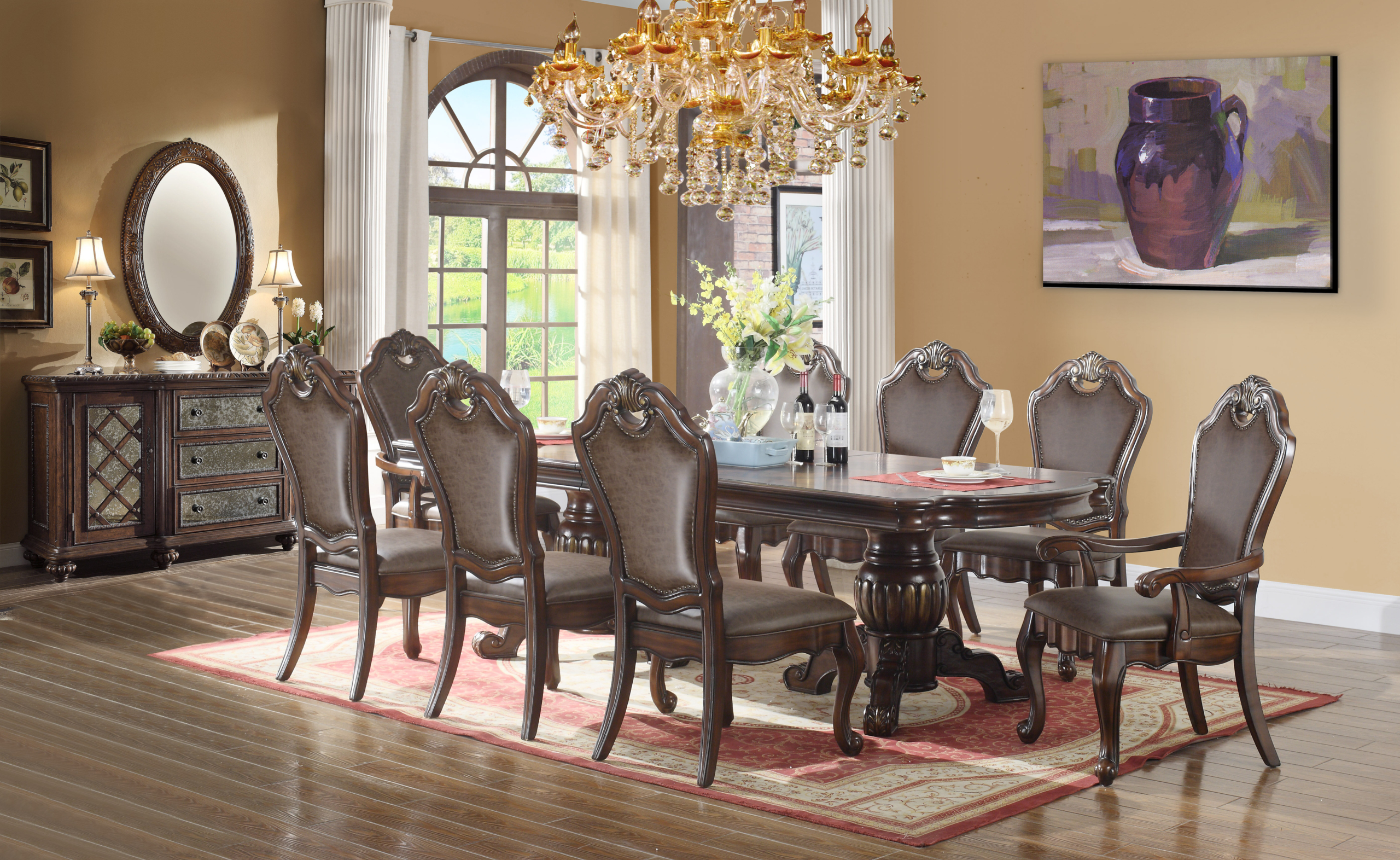Geronimo Formal Dining Room Table Set