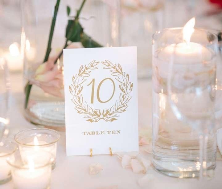 Gold Easel Table Number Holders | Tradesy Weddings