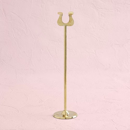Gold Metal Scroll Table Number Holder -