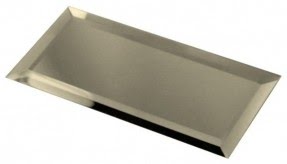 Gold Peel and Stick Mirror Glass Subway Tile ...