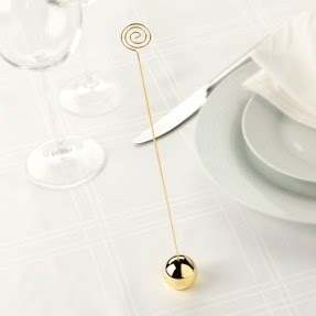 Gold Table Number Holder with Round Base | The Last