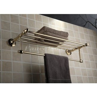 Bathroom Shelf With Towel Bar - VisualHunt