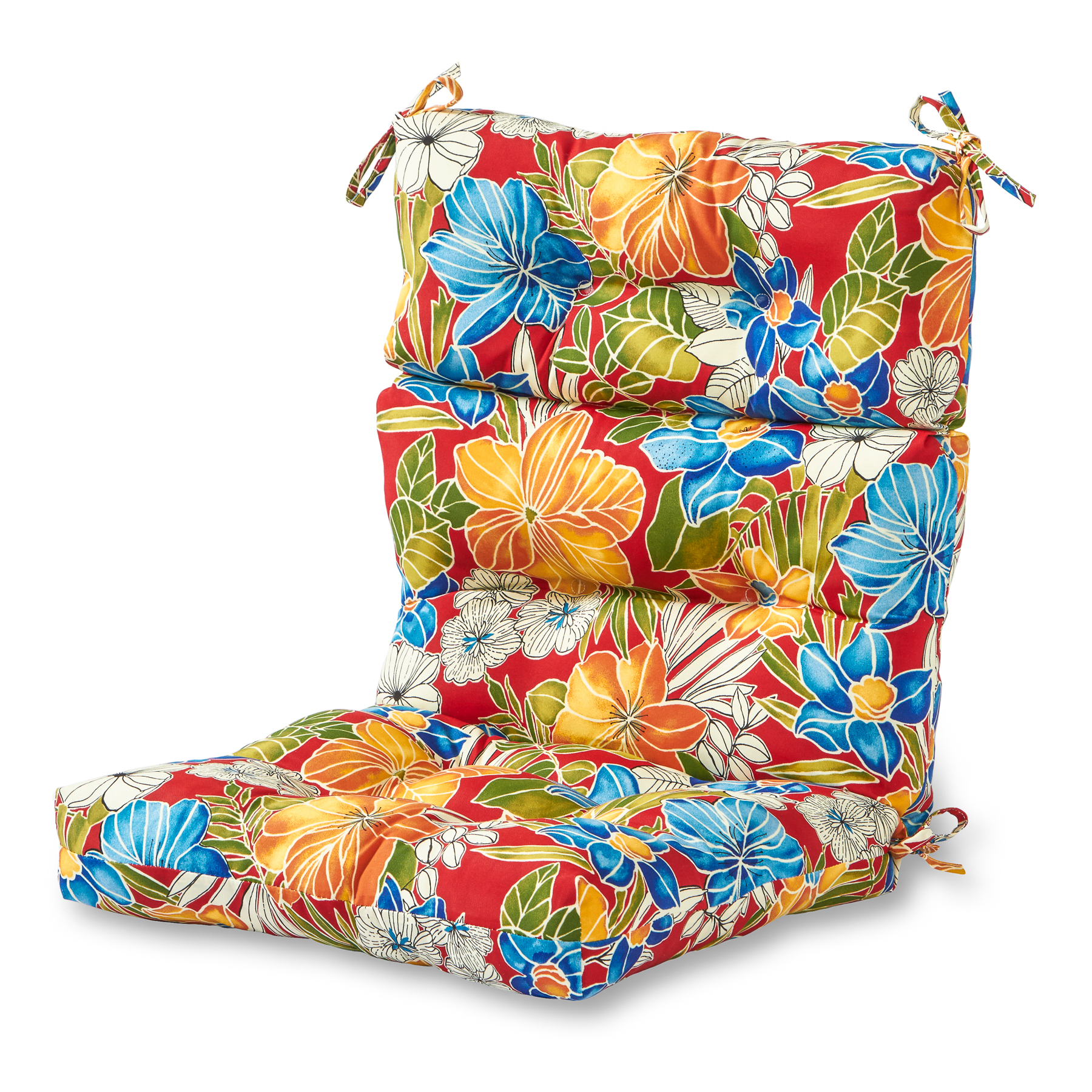 greendale home fashions outdoor high back chair cushion