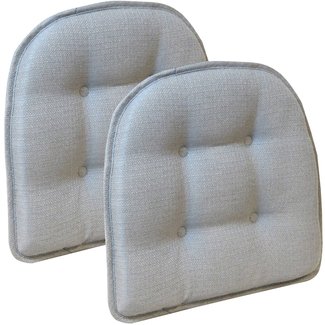 LOVTEX Kitchen Chair Cushions Set of 4, Non-Slip Chair Cushions for Dining  Chairs, Shredded Memory Foam Chair Pads with Ties, Tufted Dining Chair