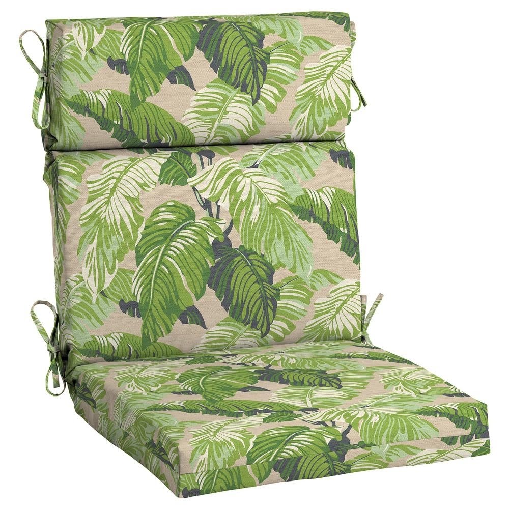 high back outdoor dining chair cushion