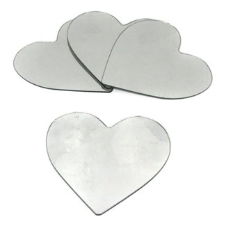 Heart Peel and Stick Mirror - Set of 4 at