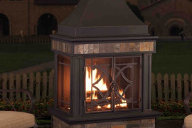Outdoor Wood Burning Fireplace