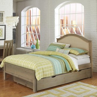 Highlands Bailey Driftwood Full Panel Bed With Trundle ...