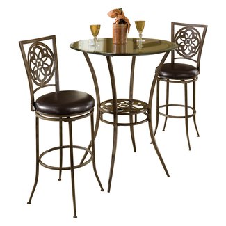 Hillsdale 3 Piece Marsala Bar Height Bistro Set - Bar