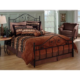 Hillsdale Harrison Queen Poster Bed in Textured Black