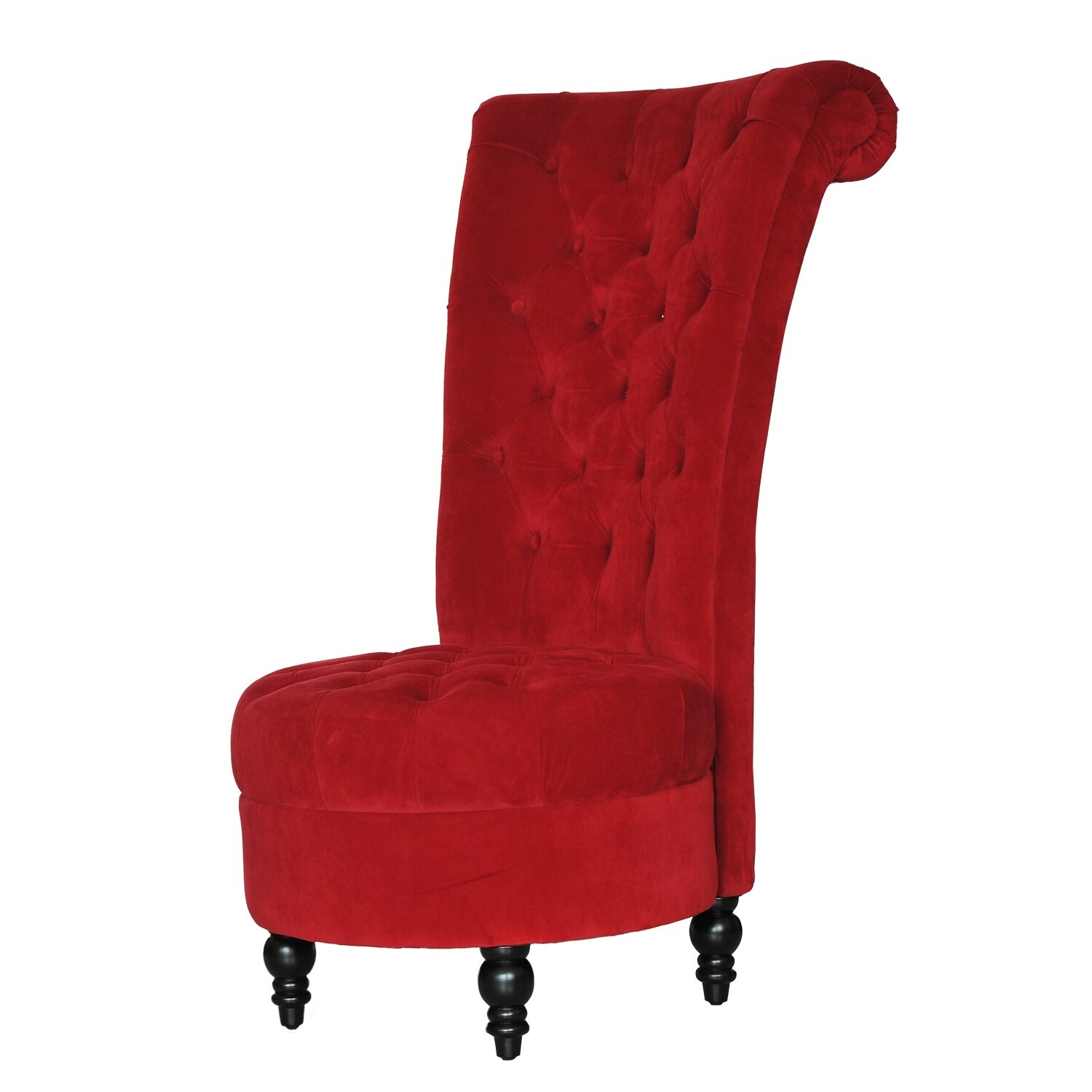 HomCom Tufted High Back Velvet Side Chair & Reviews |
