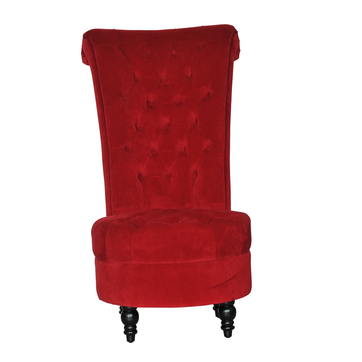 HomCom Tufted High Back Velvet Side Chair & Reviews |