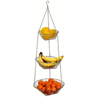 HomeEssentials- 3-Tier Wire Hanging Basket
