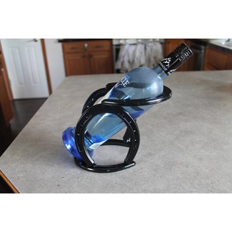 Horseshoe single wine bottle holder
