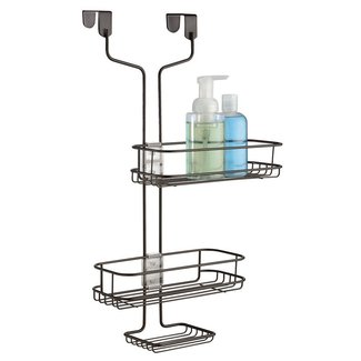 InterDesign Linea Adjustable over The Door Shower Caddy ...