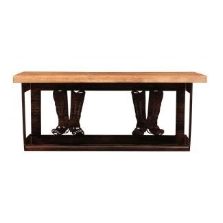 Iron Cowboy Boots 20" Towel Rack