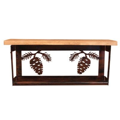 Iron Pine Cone 20" Towel Rack