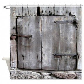 Items similar to Old Barn Door Shower Curtain on Etsy