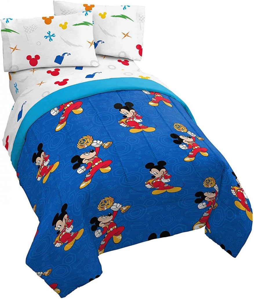 Disney Junior Mickey Mouse Clubhouse Roadster Racer Reversible Twin Comforter 