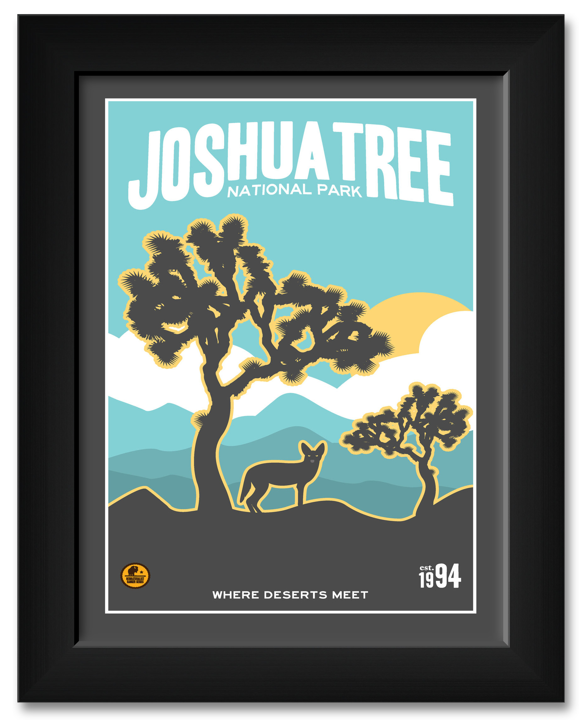 Joshua Tree National Park, California Travel Art Print Poster by Matt Brass