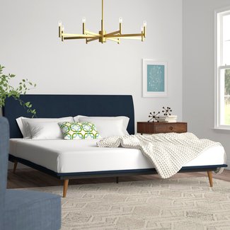 Joyce Queen Upholstered Platform Bed