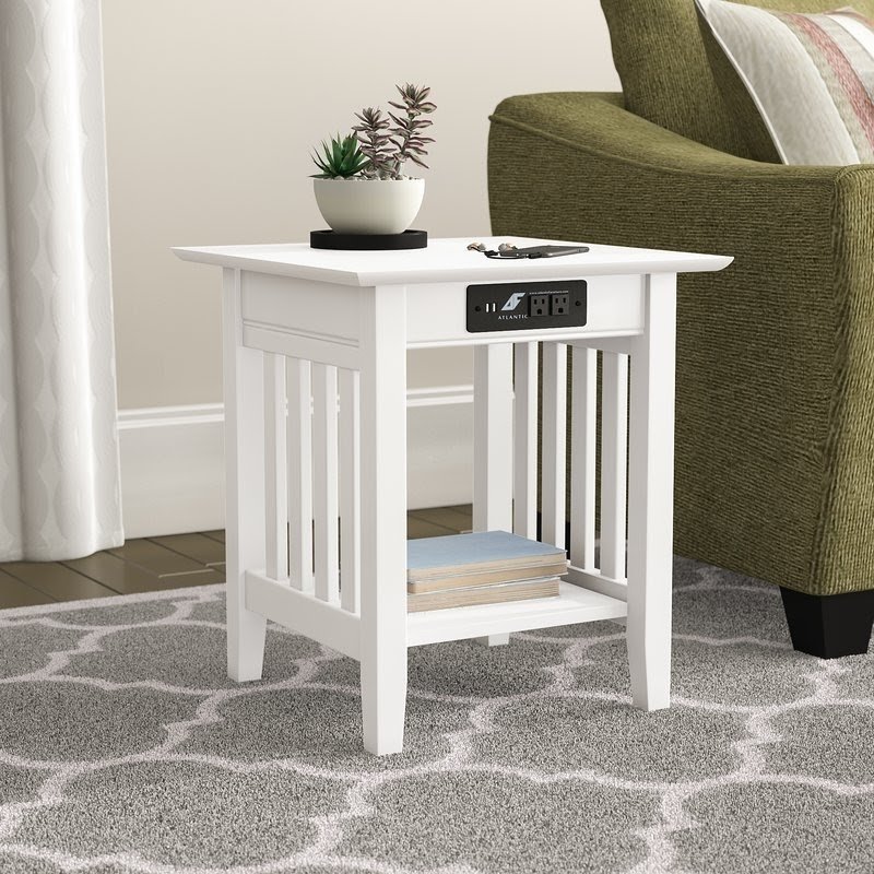 chair side table white