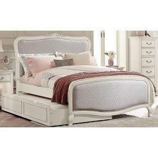 Kensington Antique White Katherine Upholstered Full Panel ...