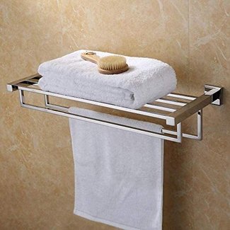 Towel Rack With Shelf - VisualHunt