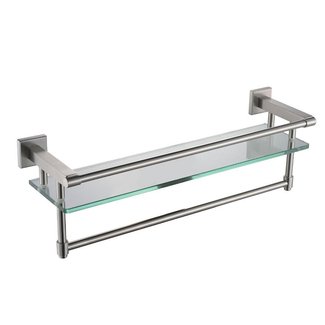 KES A2225-2 SUS304 Stainless Steel Bathroom Glass Shelf ...