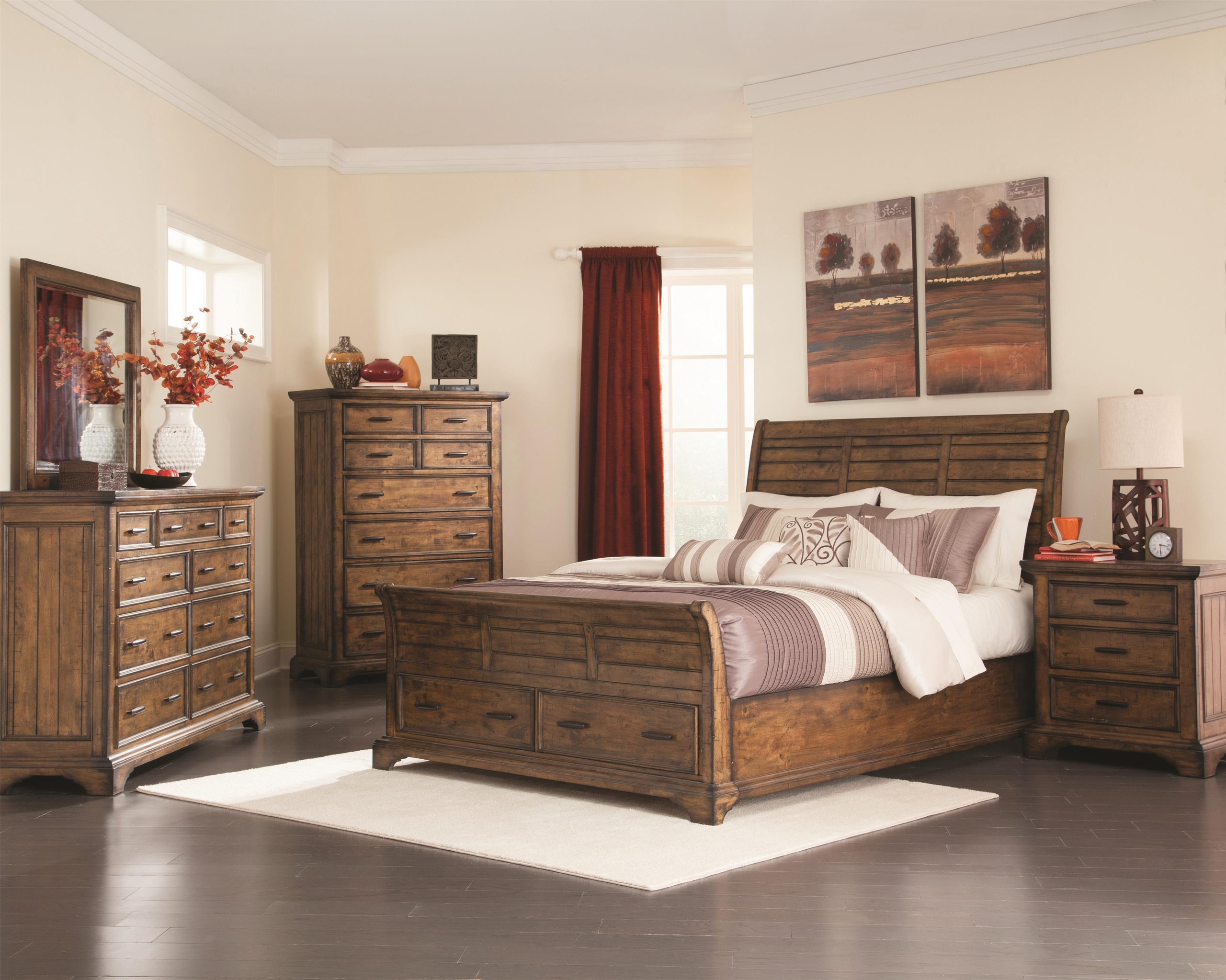 King bed with drawers underneath classic – all king bed