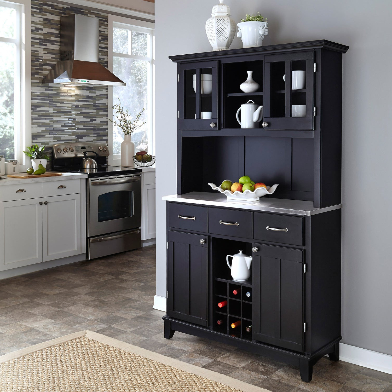 kitchen hutch and table