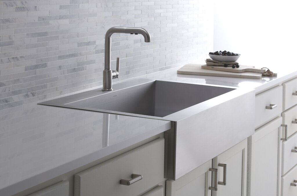Kitchen: Interesting Kitchen Sink Design With Cool Top ...