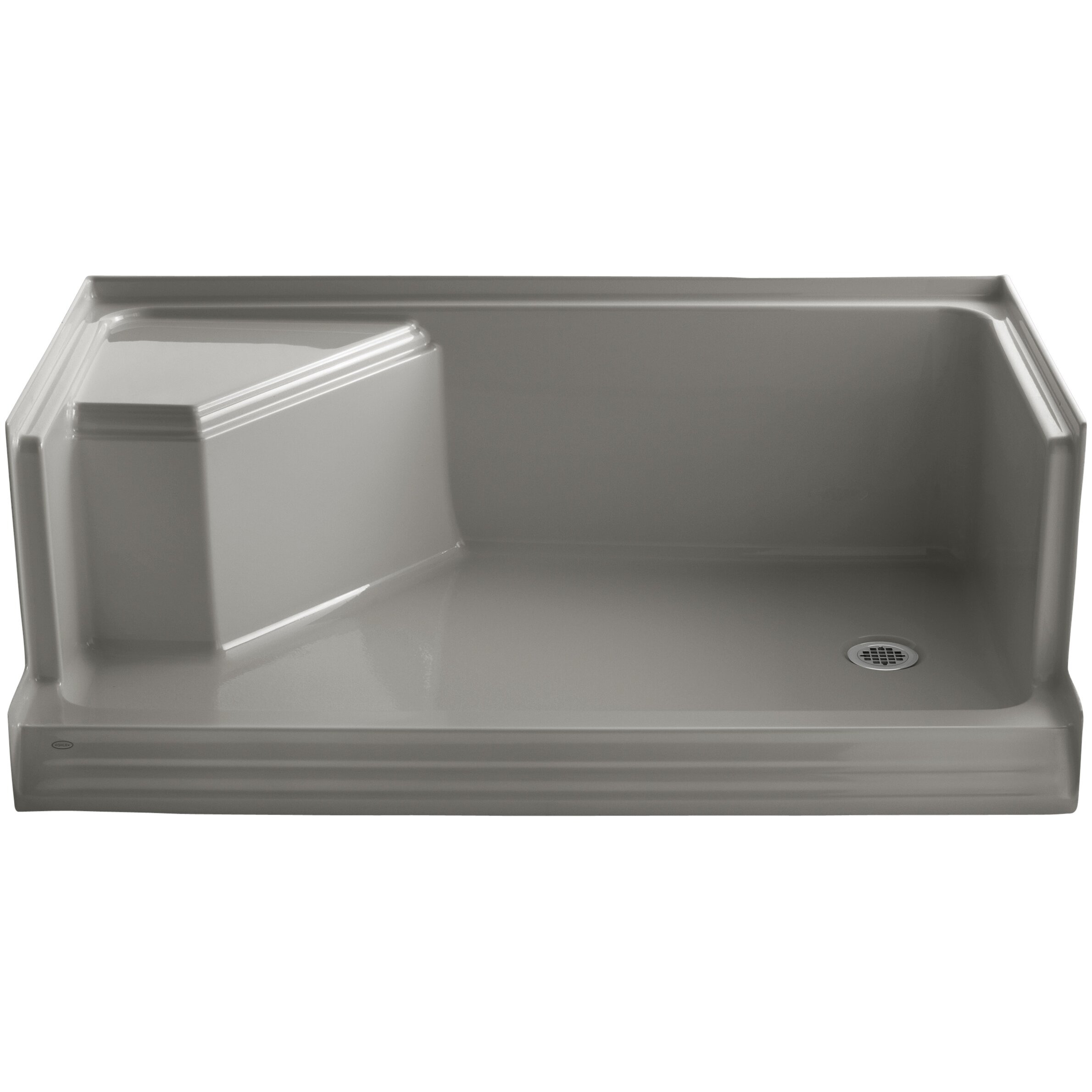 Kohler Memoirs 60" x 36" Single Threshold Right-Hand Drain ...