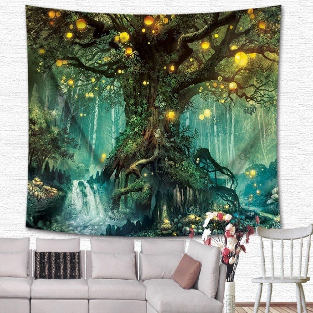 Tapestry Wall Decor Art You Choose Tree of Life Elephant Hippie Wolf Skull more 