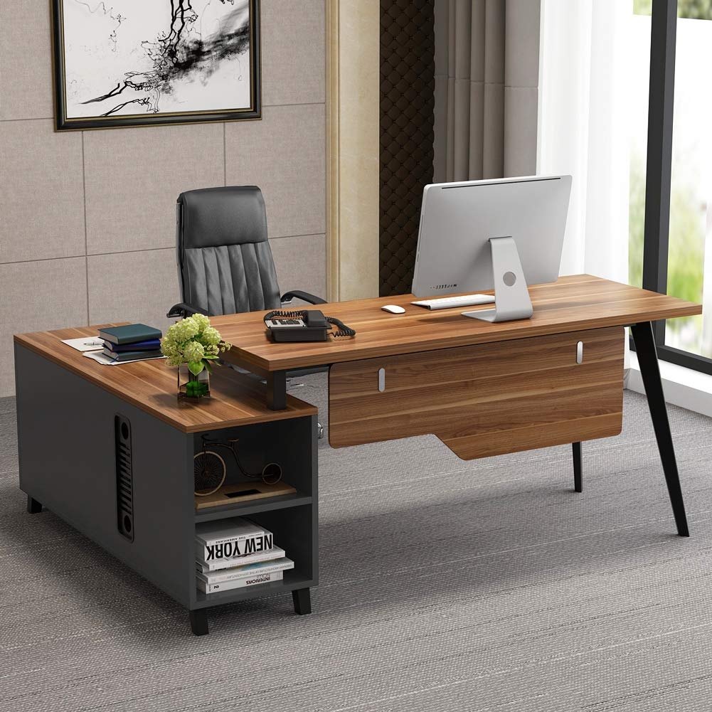 Computer Desk With File Cabinet, Modern Computer Desk With File Drawer