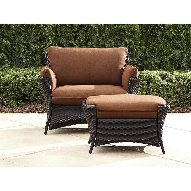 Outdoor Chairs With Ottoman Visualhunt, Oversized Patio Chairs With Ottoman