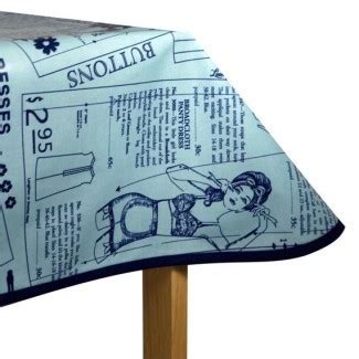 Laminated Cotton Oilcloth Tablecloth Vintage by ...